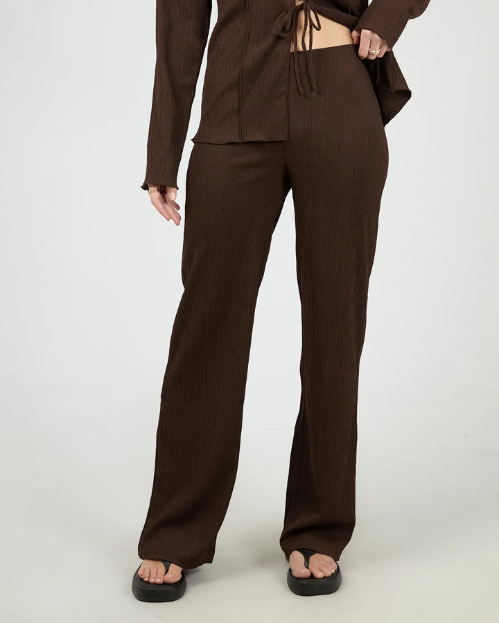 All About Eve Shania Knit Pant-Brown