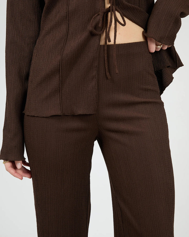 All About Eve Shania Knit Pant-Brown