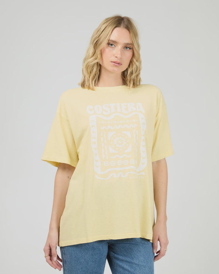 All About Eve Costiera Relaxed Tee - Yellow