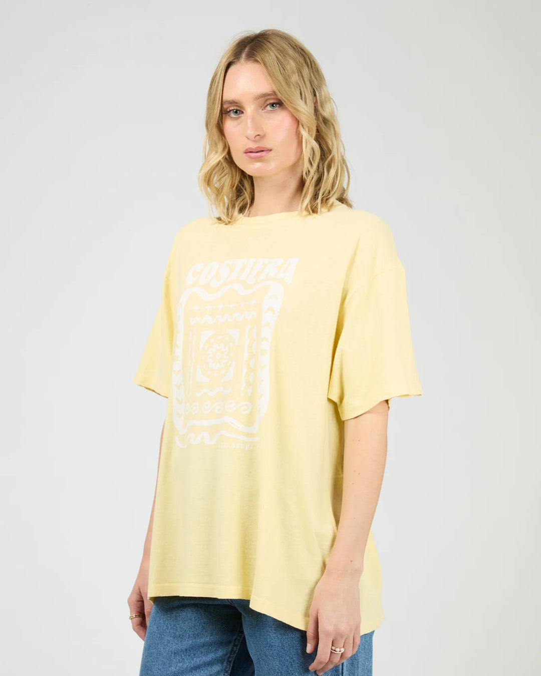 All About Eve Costiera Relaxed Tee - Yellow