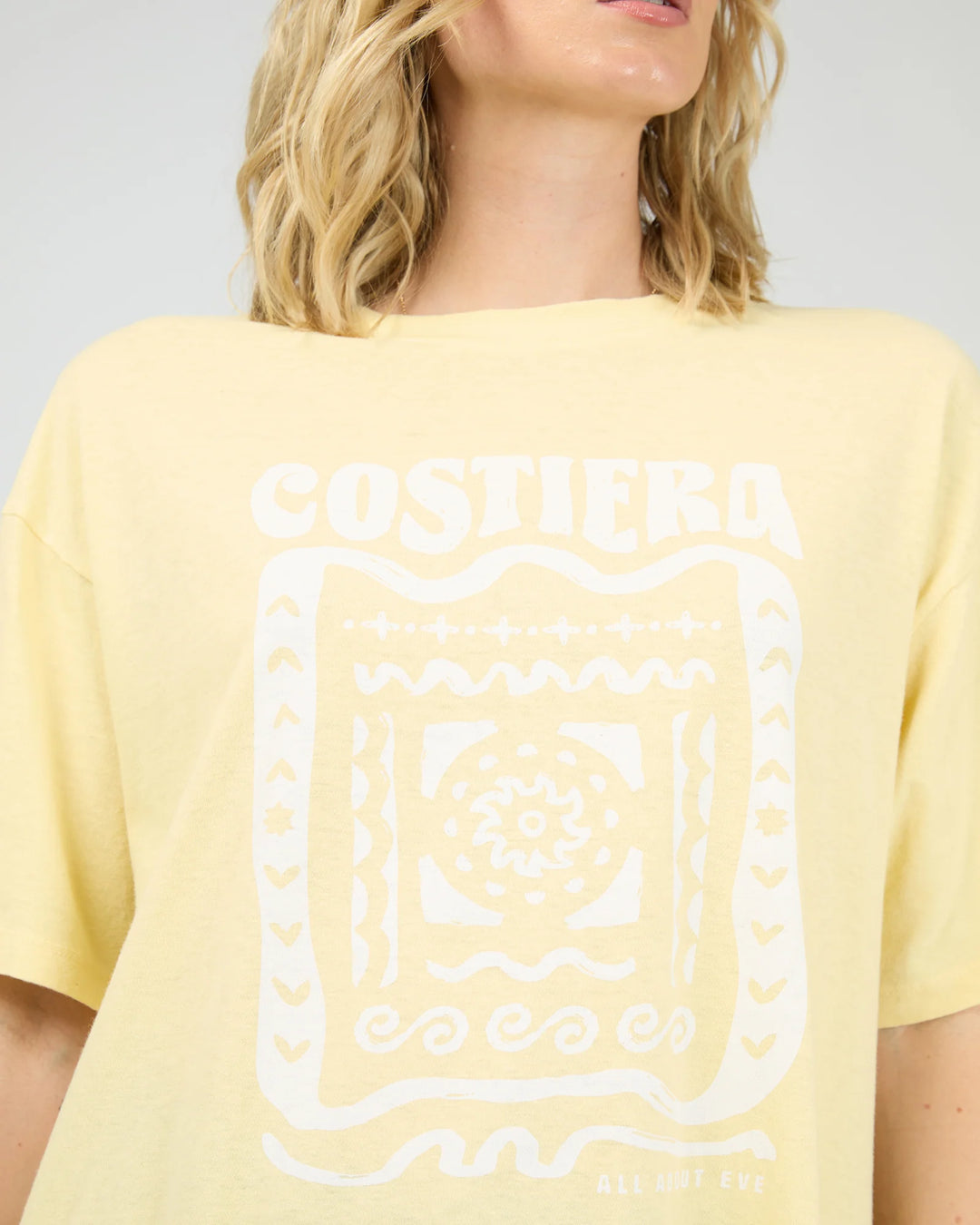 All About Eve Costiera Relaxed Tee - Yellow