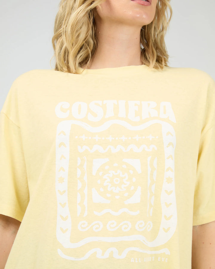 All About Eve Costiera Relaxed Tee - Yellow
