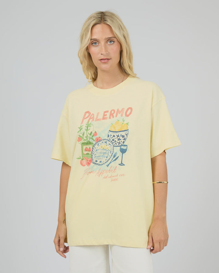 All About Eve Palermo Relaxed Tee-Yellow