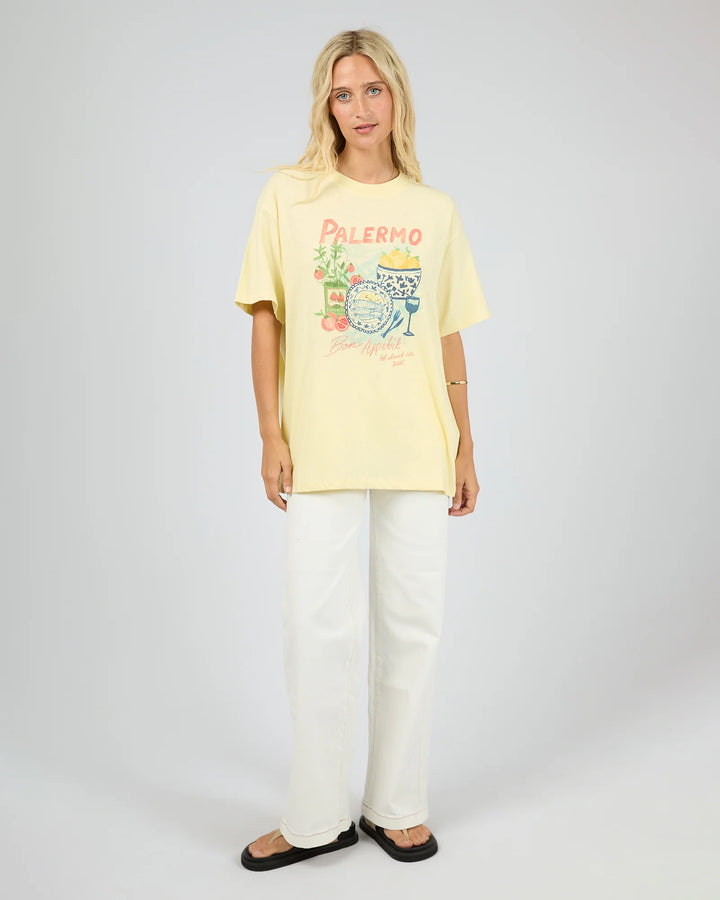 All About Eve Palermo Relaxed Tee-Yellow