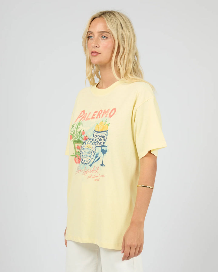 All About Eve Palermo Relaxed Tee-Yellow