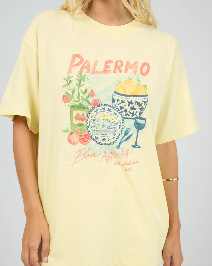 All About Eve Palermo Relaxed Tee-Yellow
