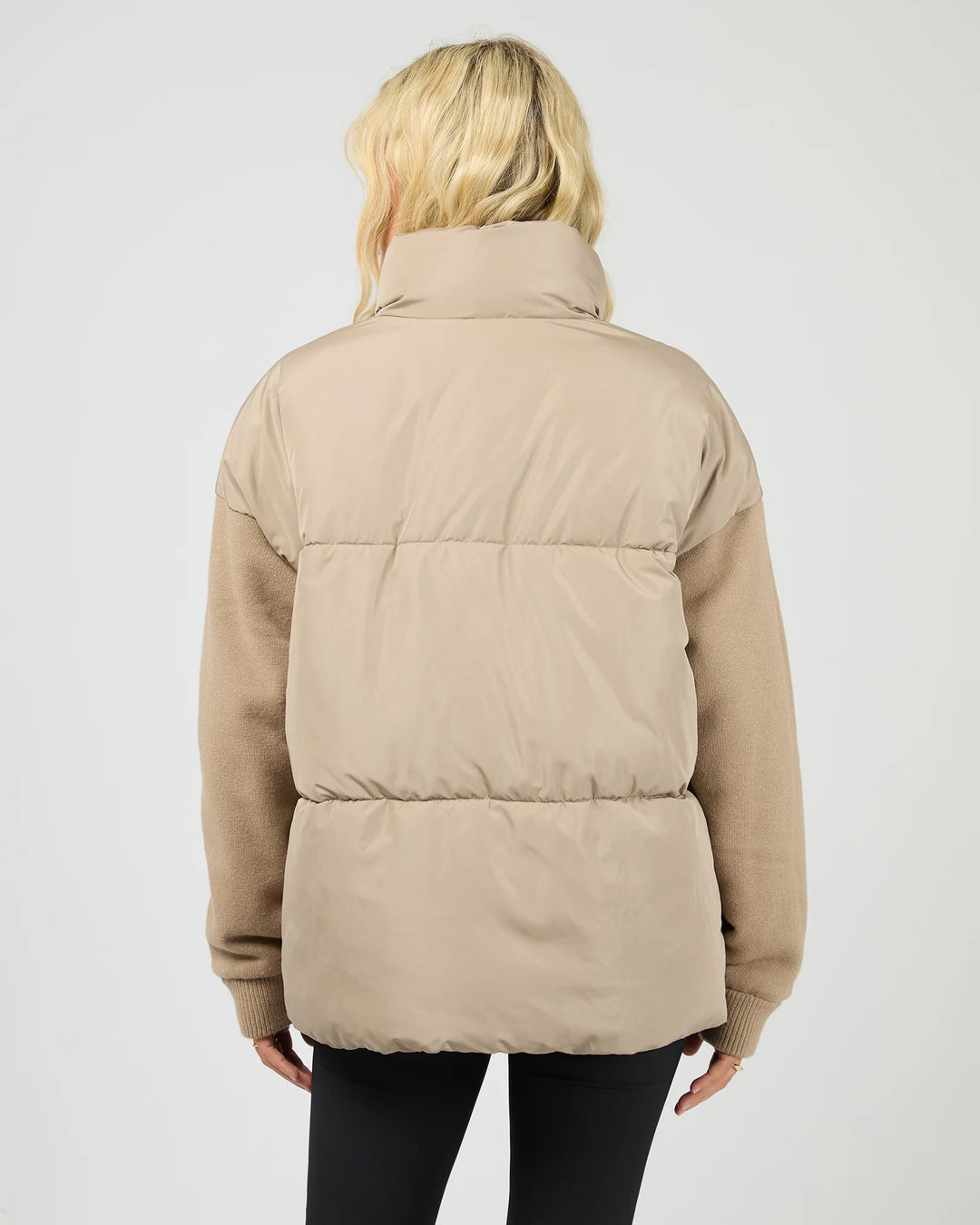 All About Eve Luxe Knit Puffer - Stone