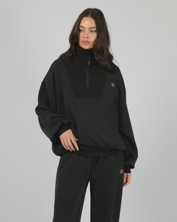 All About Eve Luxe 1/4 Zip Jumper - Black