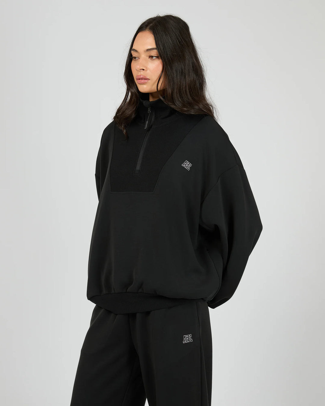 All About Eve Luxe 1/4 Zip Jumper - Black