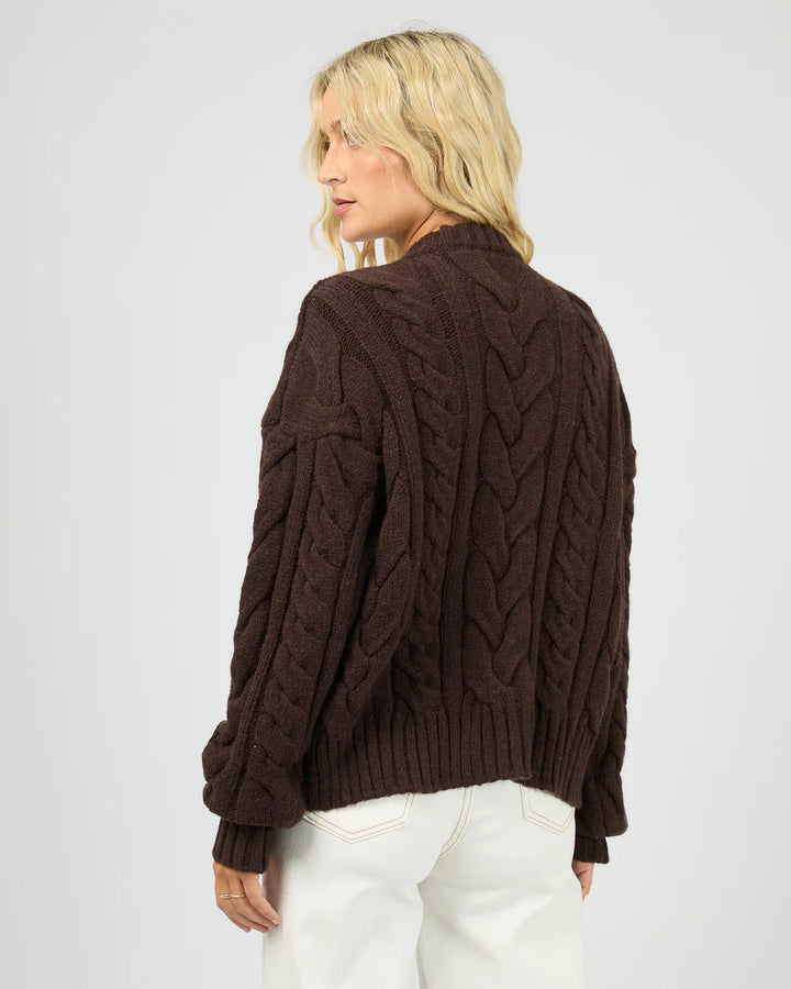 All About Eve Higgins Cable Knit - Brown