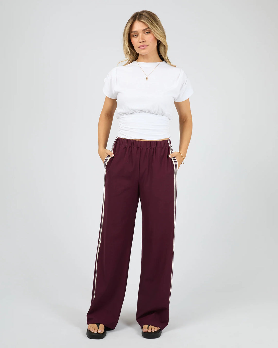 All About Eve Lina Pant - Wine