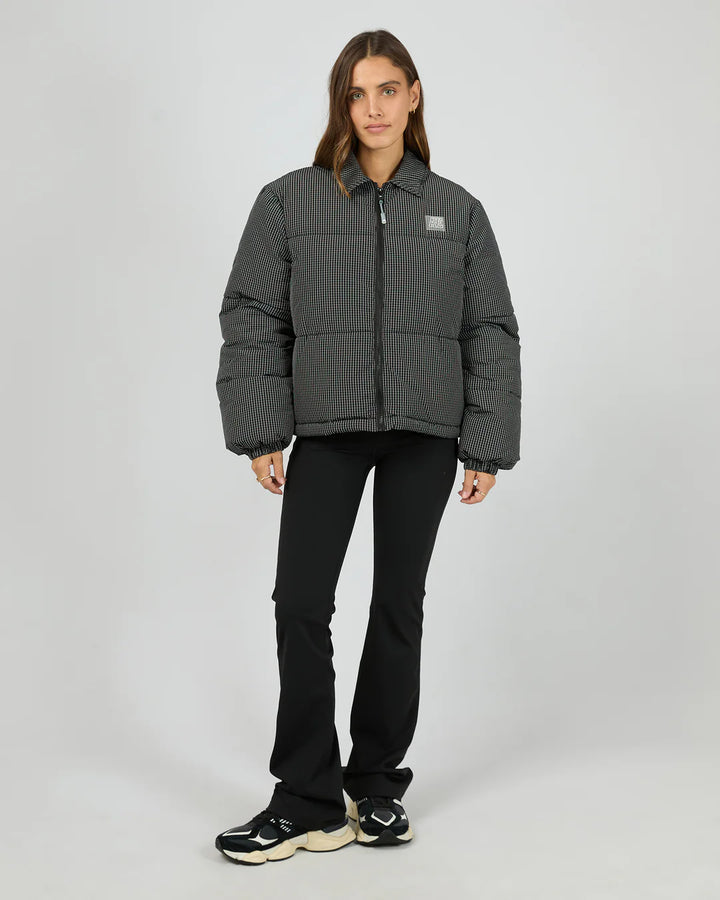 All About Eve In Check Puffer - Check