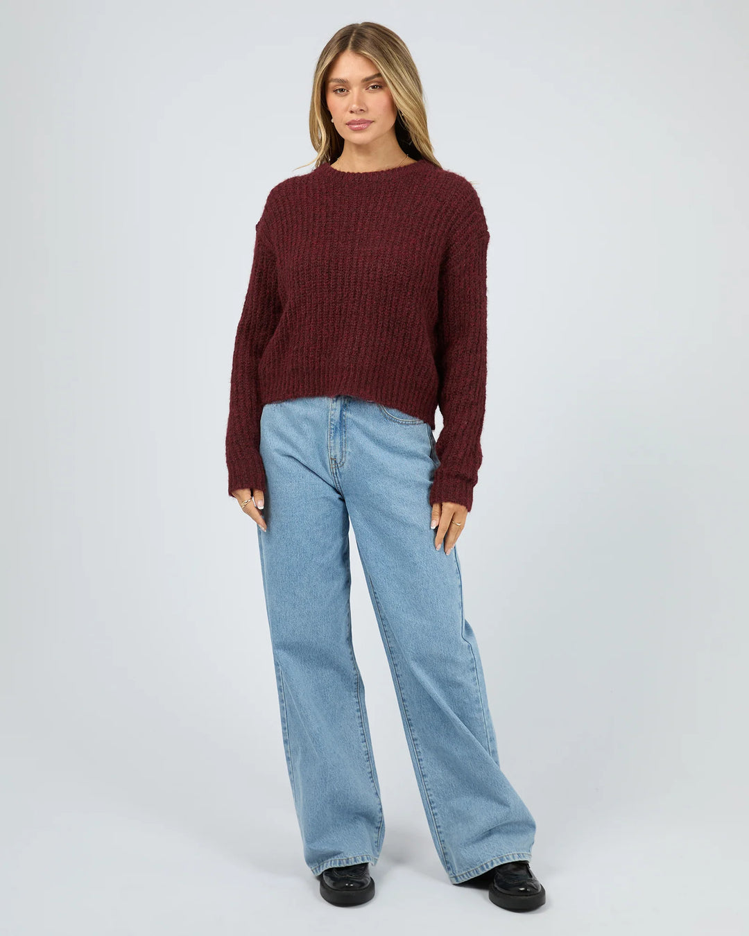 All About Eve Ivy Knit Jumper - Wine