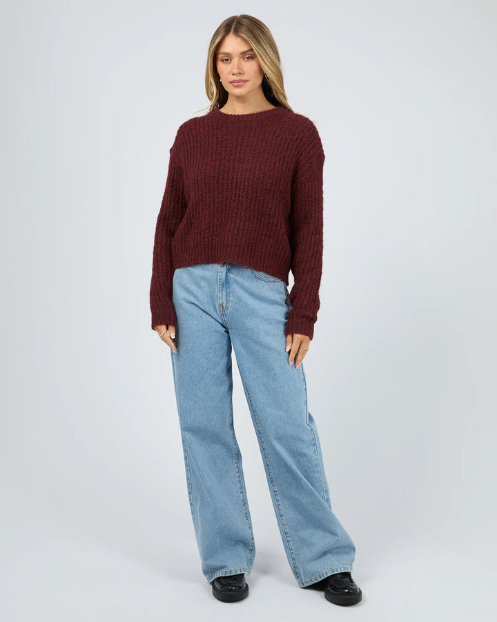 All About Eve Ivy Knit Jumper - Wine