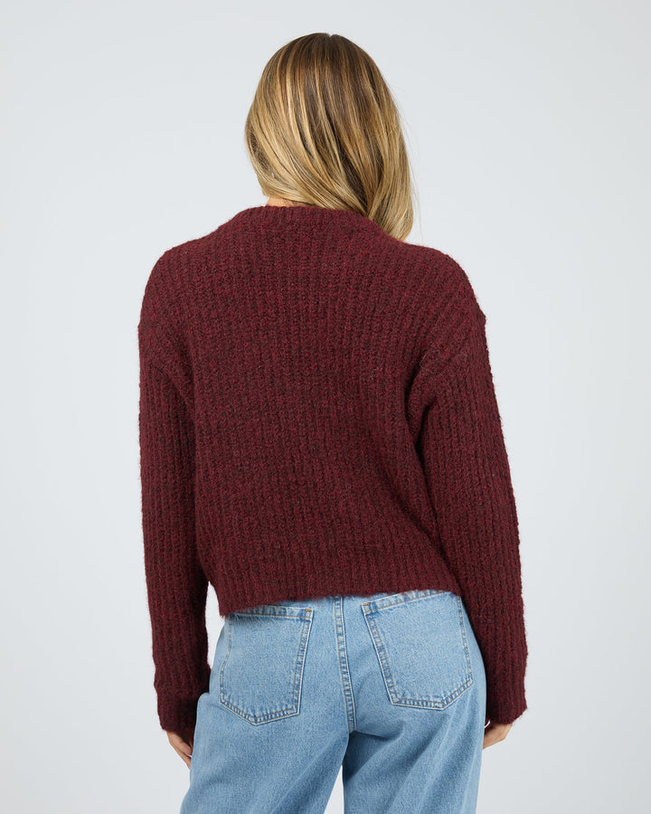 All About Eve Ivy Knit Jumper - Wine