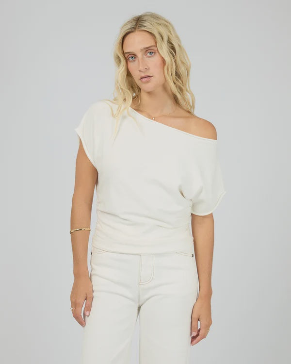 All About Eve Orla Off Shoulder Top - Vintage White