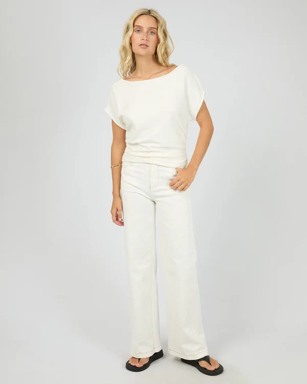 All About Eve Orla Off Shoulder Top - Vintage White