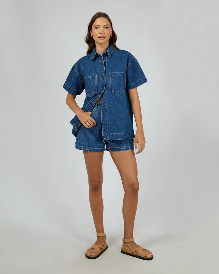 All About Eve Simi Denim Shirt - Heritage Blue