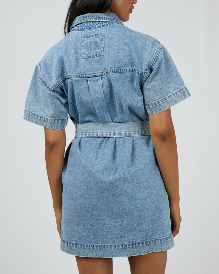 All About Eve Sunny Denim Dress - Light Blue