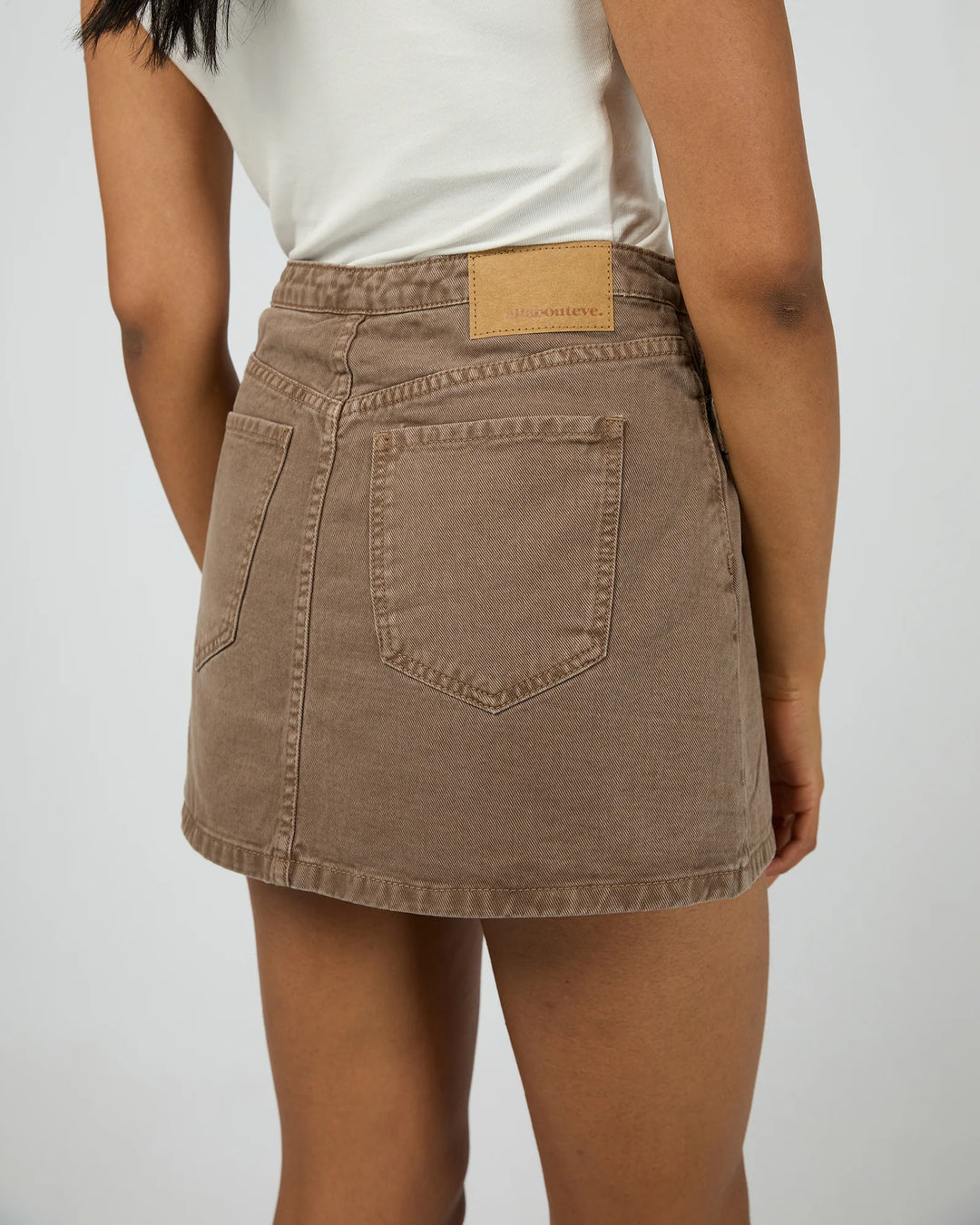 All About Eve Lenni Mini Skort - Cocoa