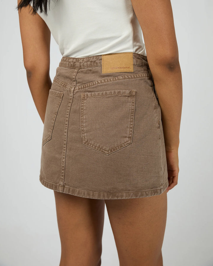 All About Eve Lenni Mini Skort - Cocoa