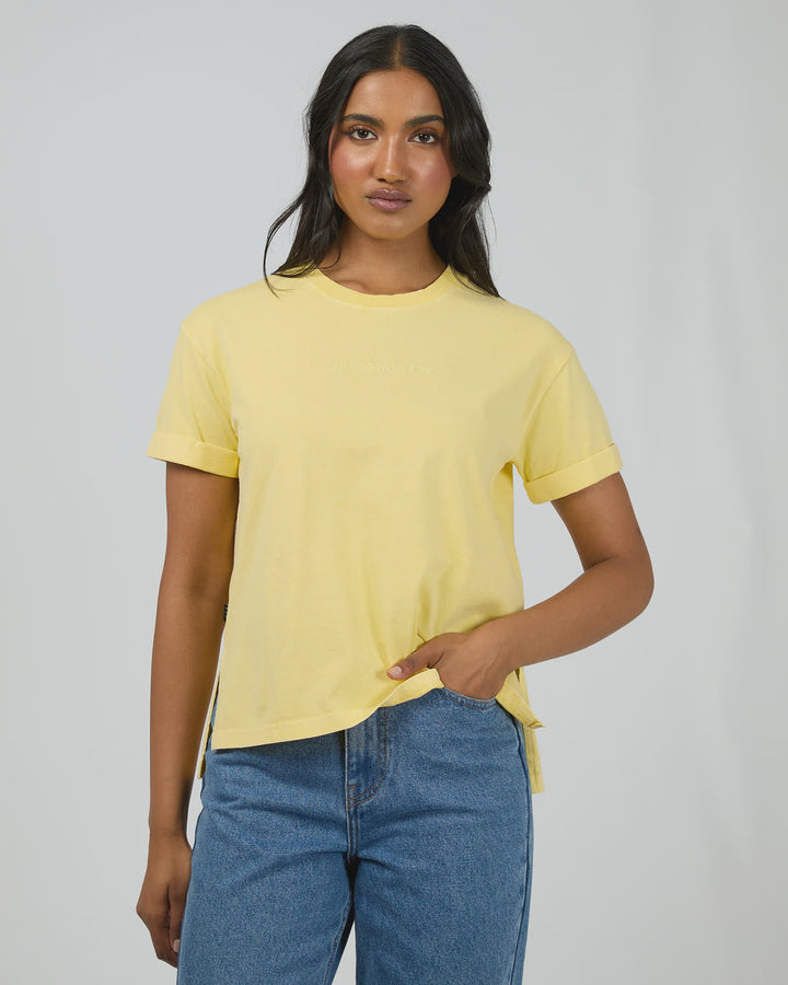 All About Eve AAE Washed Tee - Lemon