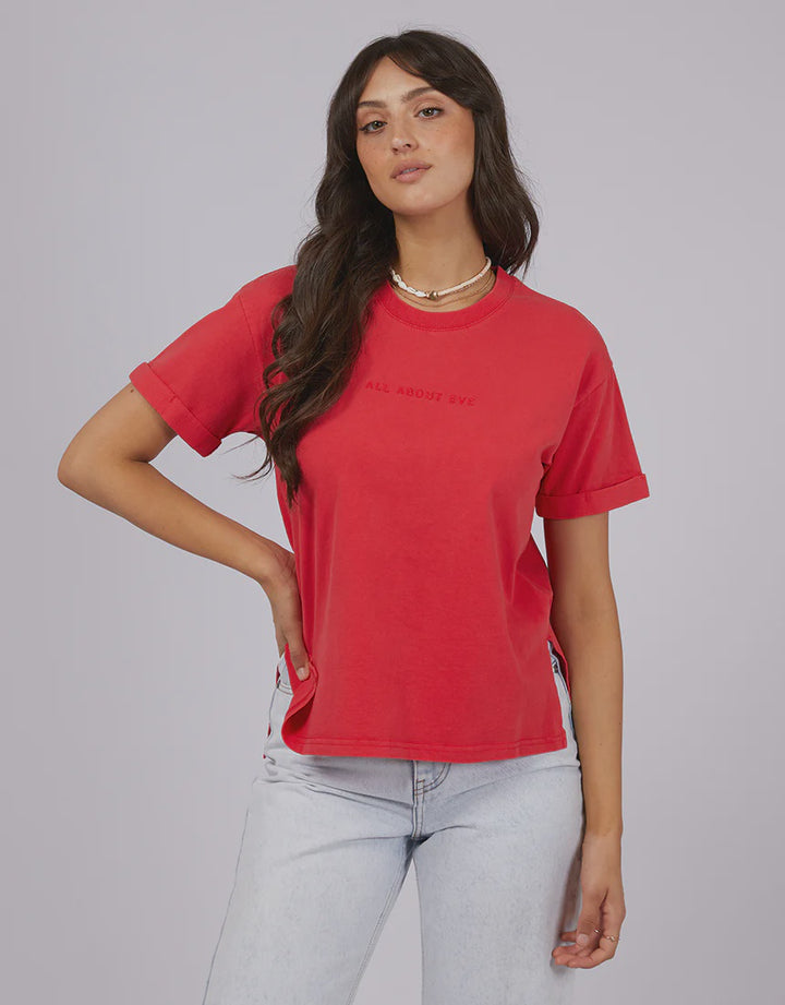 All About Eve AAE Washed Tee - Red