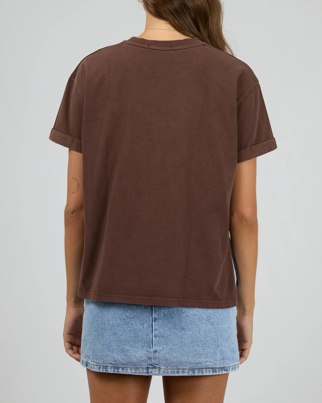 All About Eve AAE Washed Tee-Brown