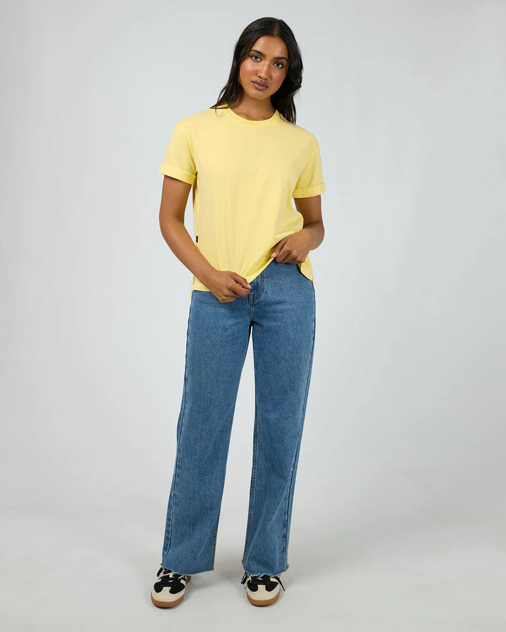 All About Eve AAE Washed Tee - Lemon