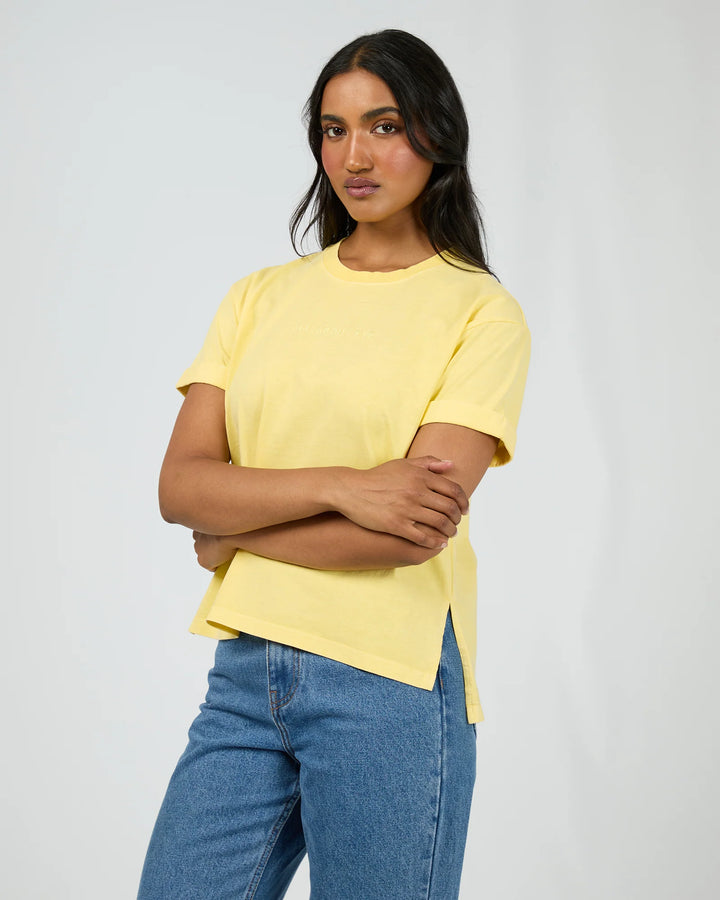 All About Eve AAE Washed Tee - Lemon