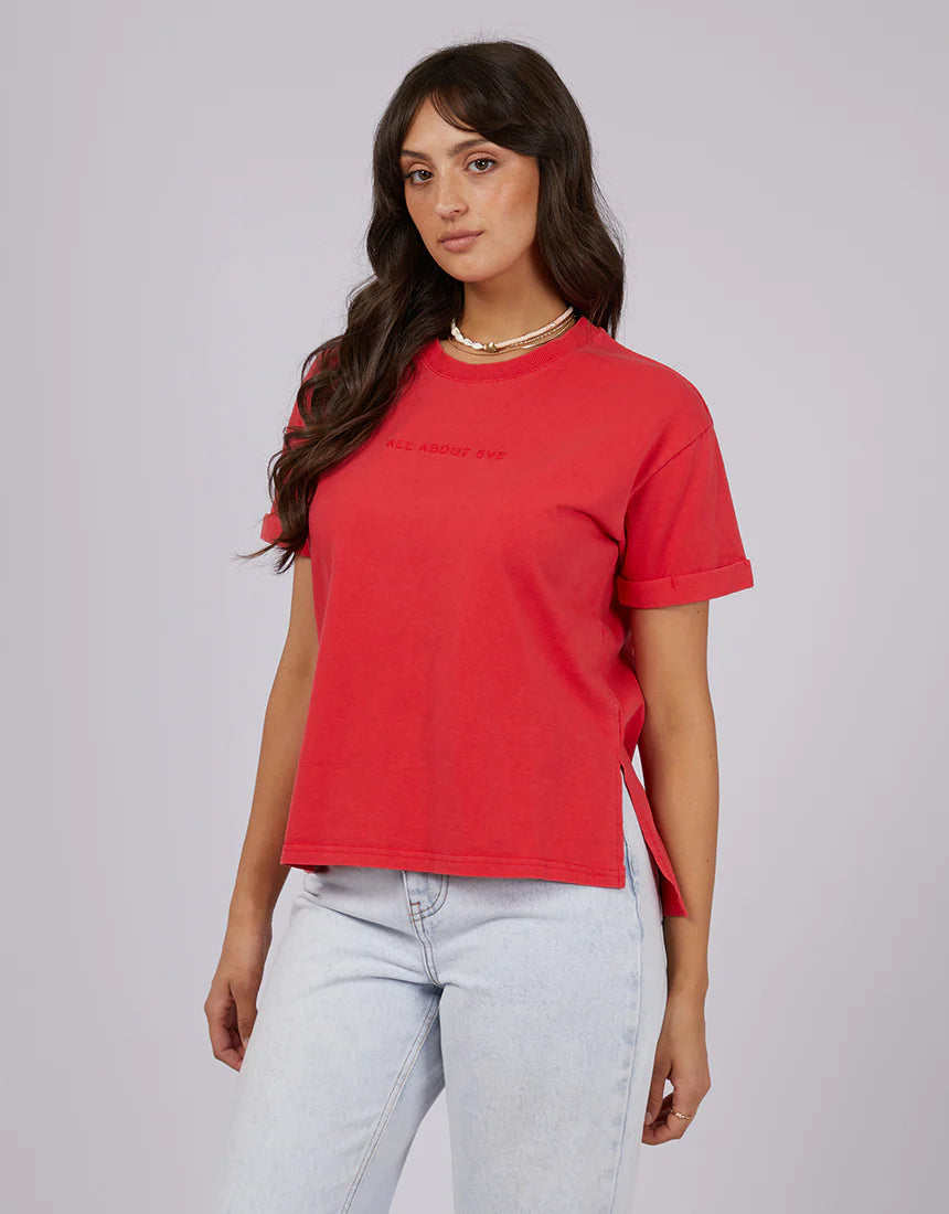 All About Eve AAE Washed Tee - Red