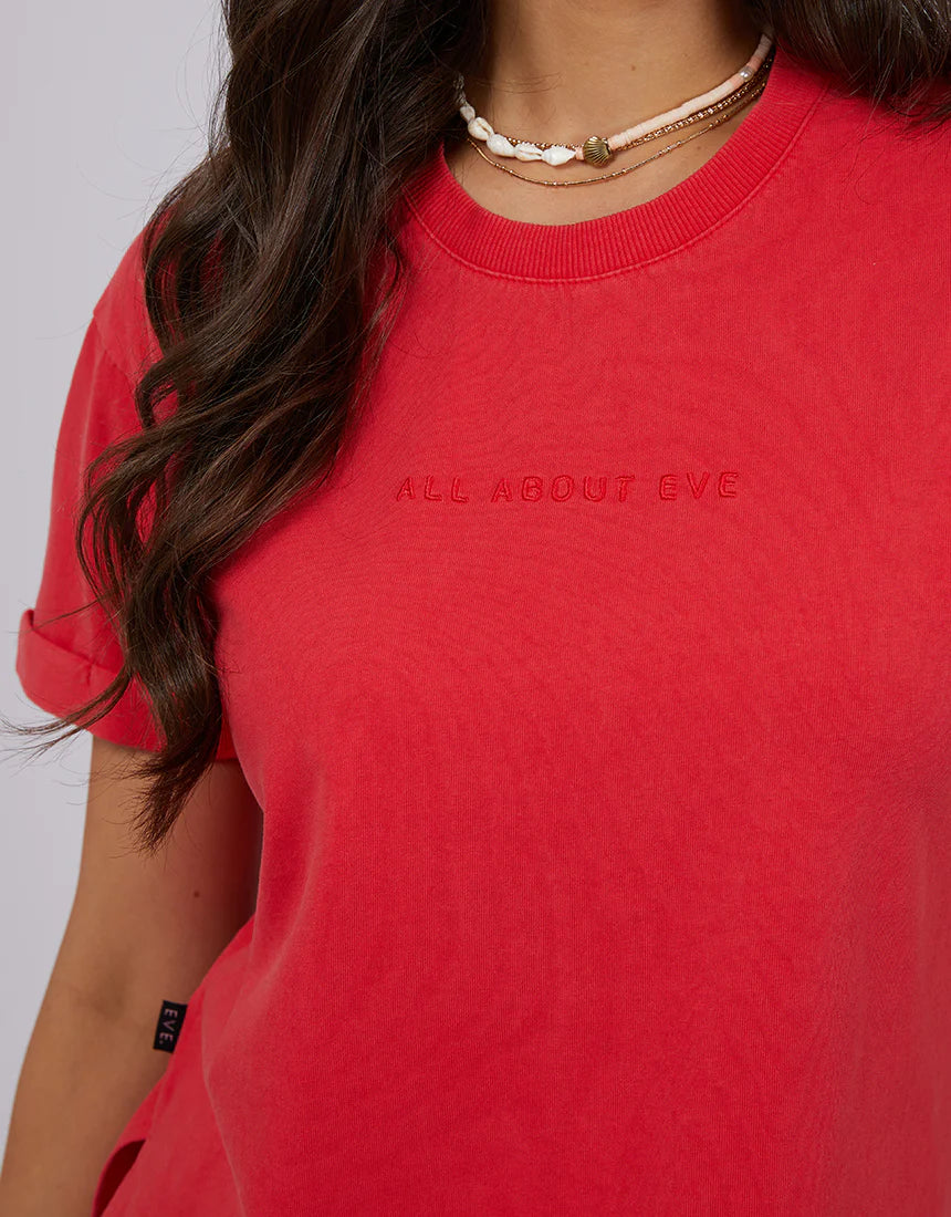 All About Eve AAE Washed Tee - Red