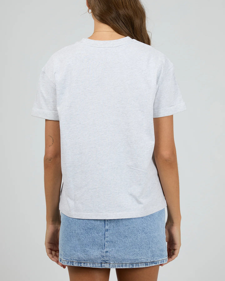 All About Eve AAE Washed Tee - Snow Marle