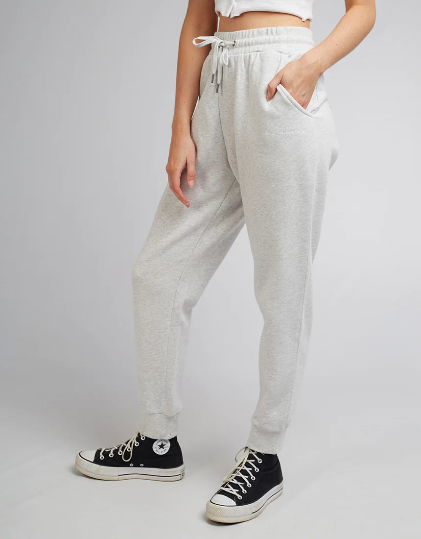 All About Eve Old School Trackpant - Snow Marle