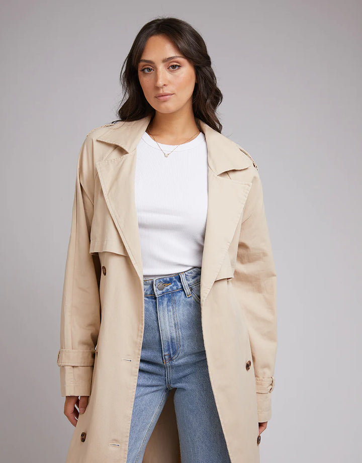 All About Eve Eve Trench Coat - Tan