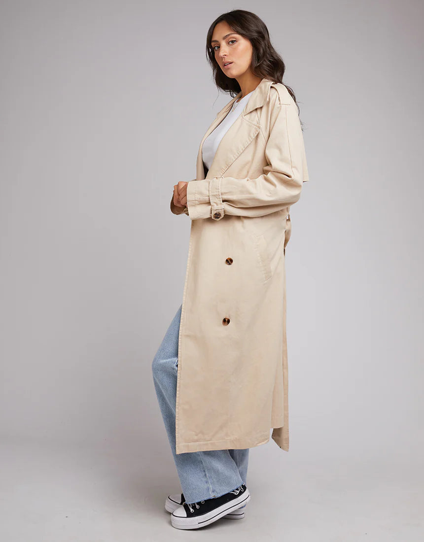 All About Eve Eve Trench Coat - Tan