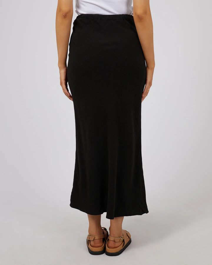 All About Eve Luxe Linen Maxi Skirt - Black