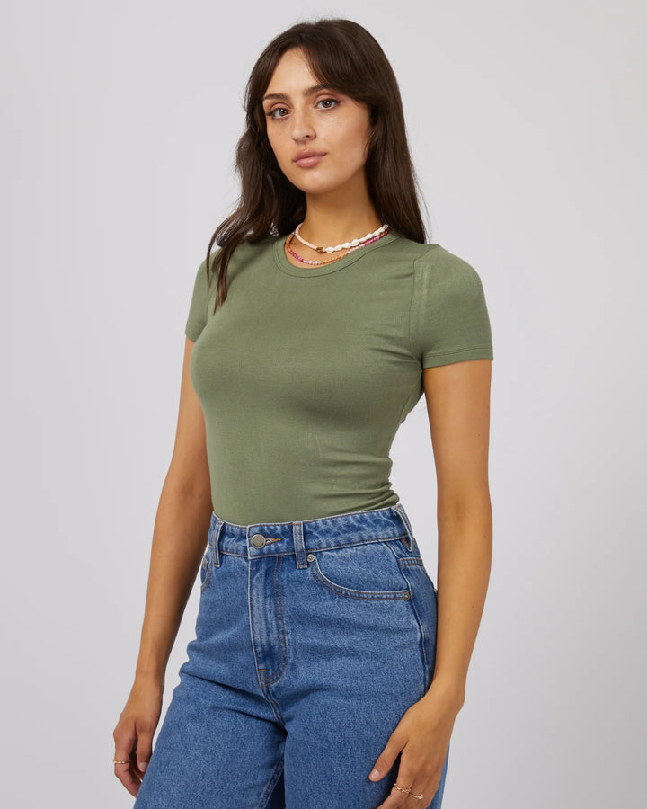 All About Eve Everyday Tee - Khaki