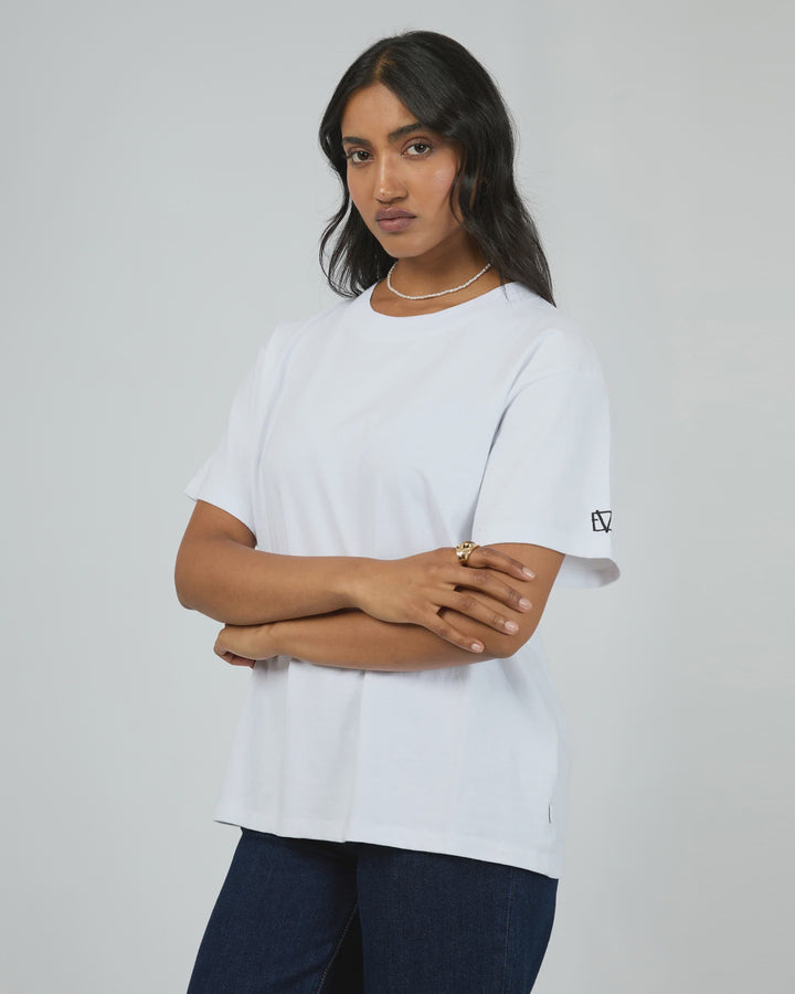 All About Eve Basic Monogram Tee - White