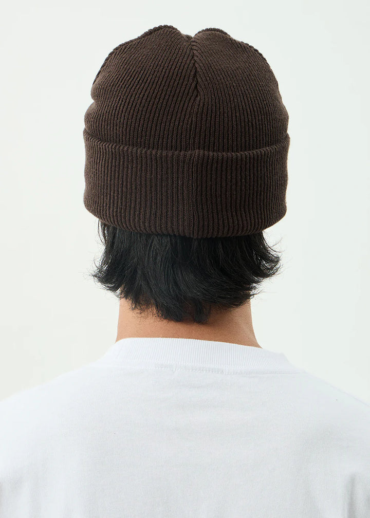 Afends Home Cuffed Beanie - Coffee