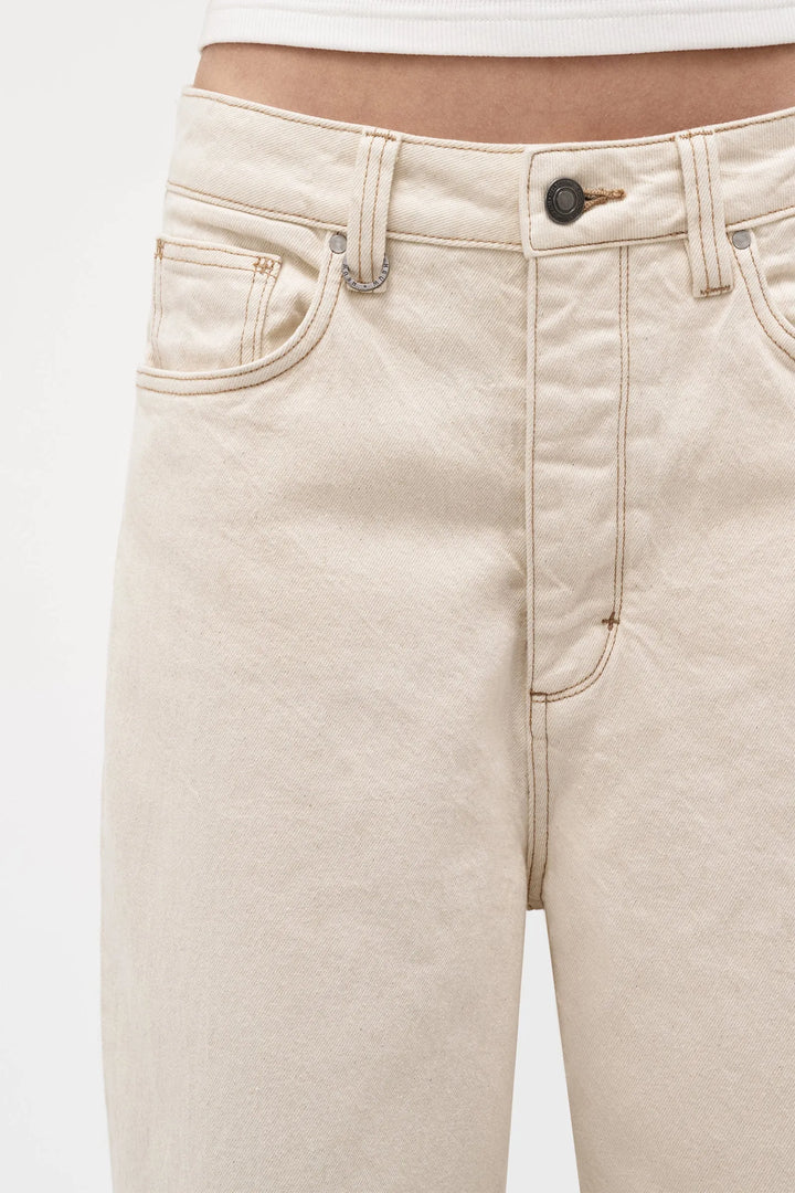 Neuw Denim Yoko Baggy Crop Jean - Cream