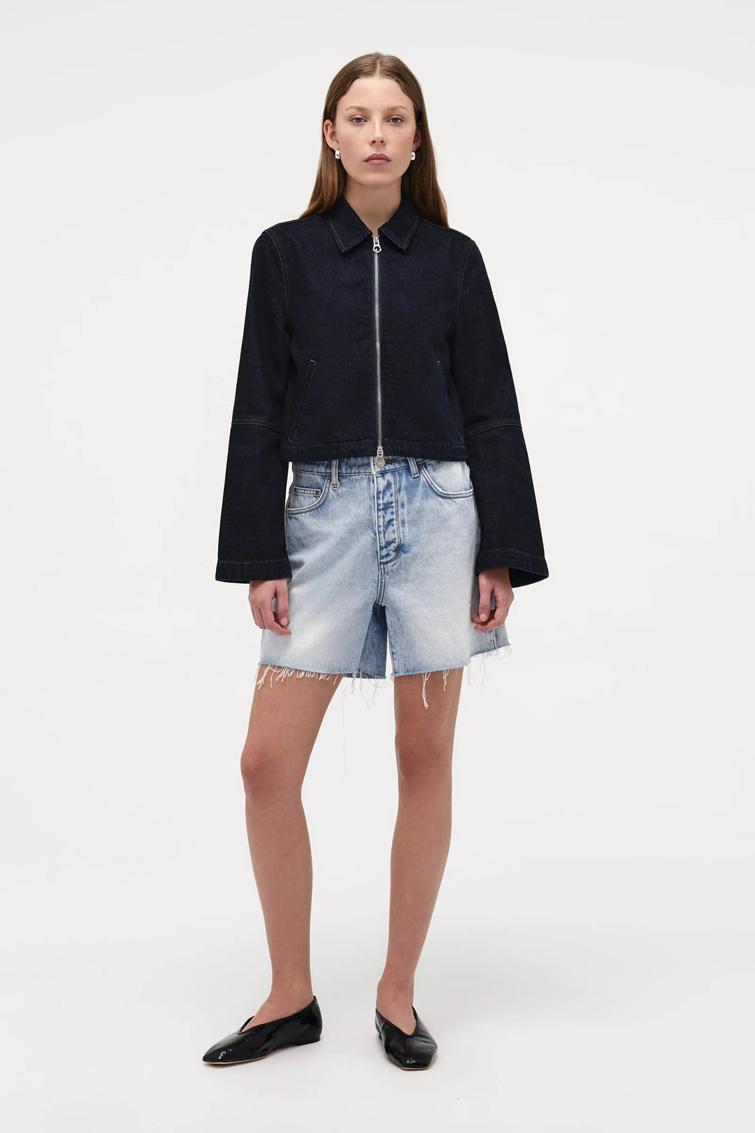 Neuw Denim Eva Mid Denim Short - Mode - Light Vintage Indigo