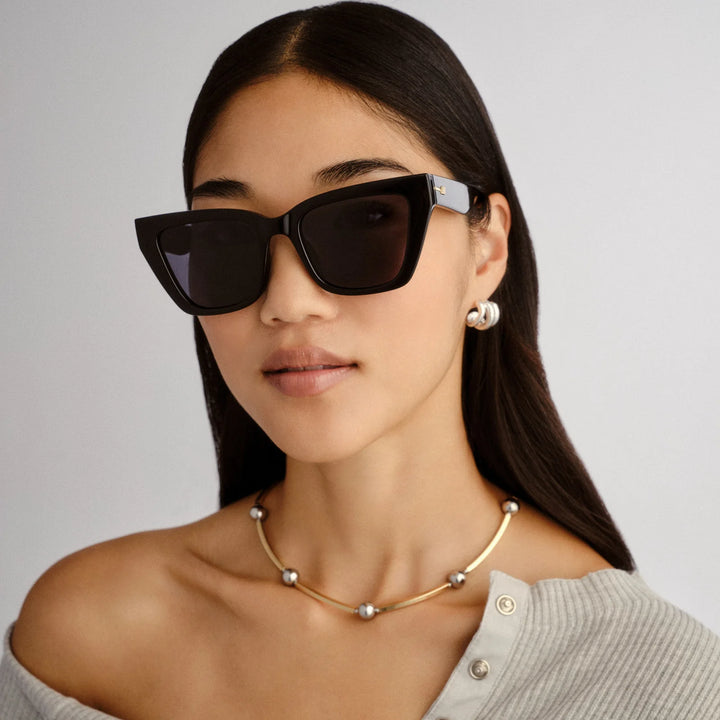 Le Specs Le Coeur Sunglasses-Black