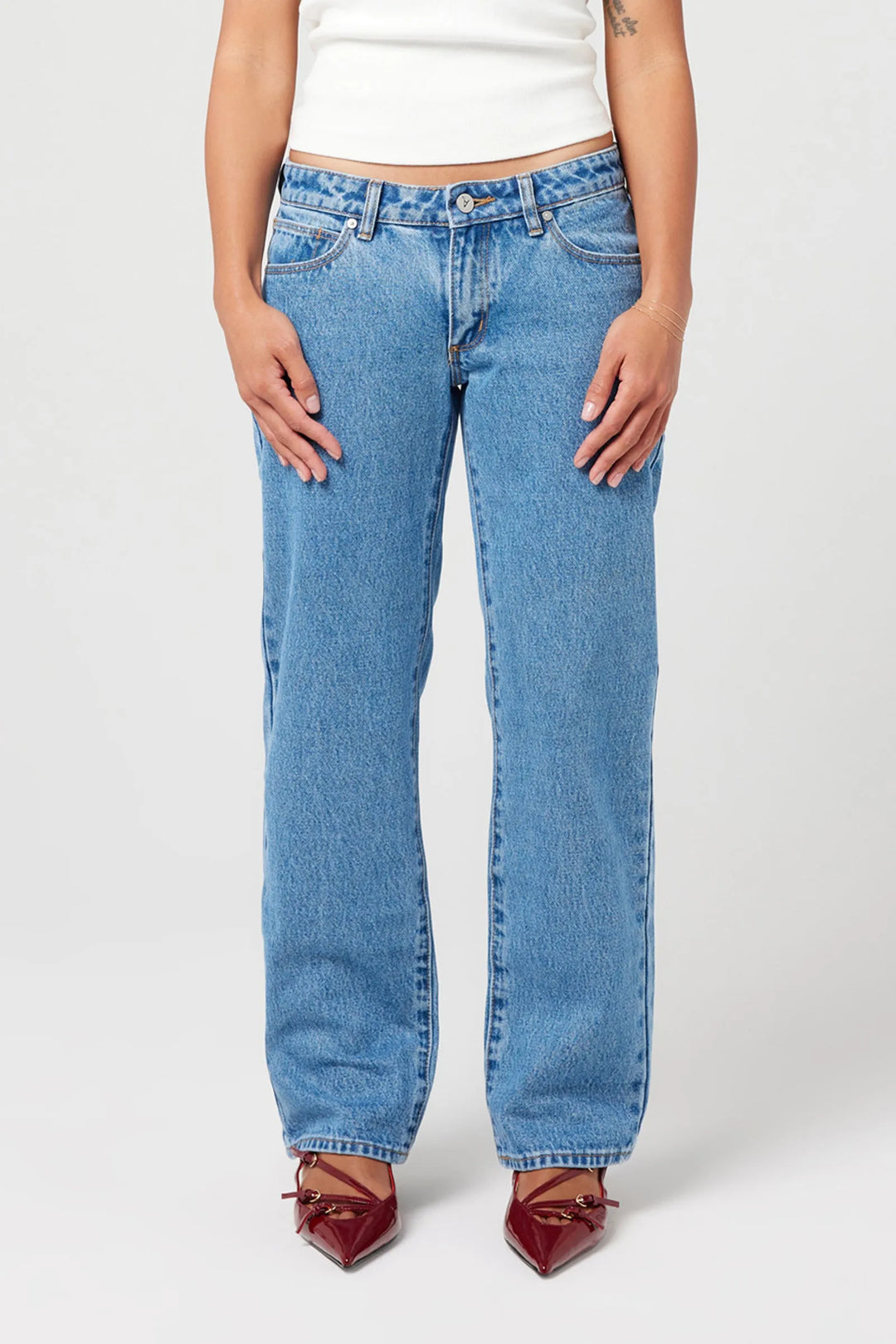 Abrand A 99 Low Straight Petite Jean - Katie Organic