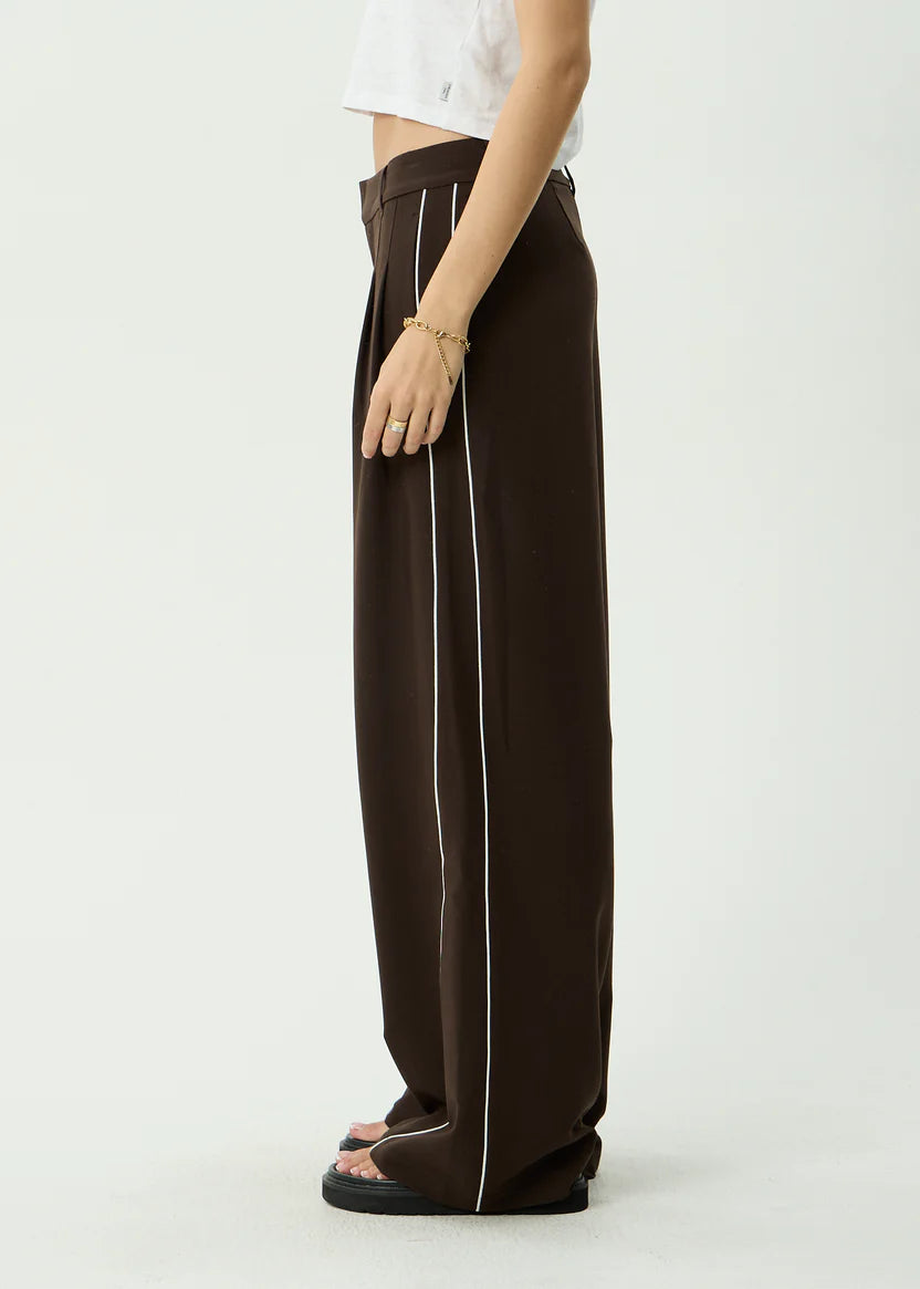 Afends Dita Low Rise Trouser - Coffee