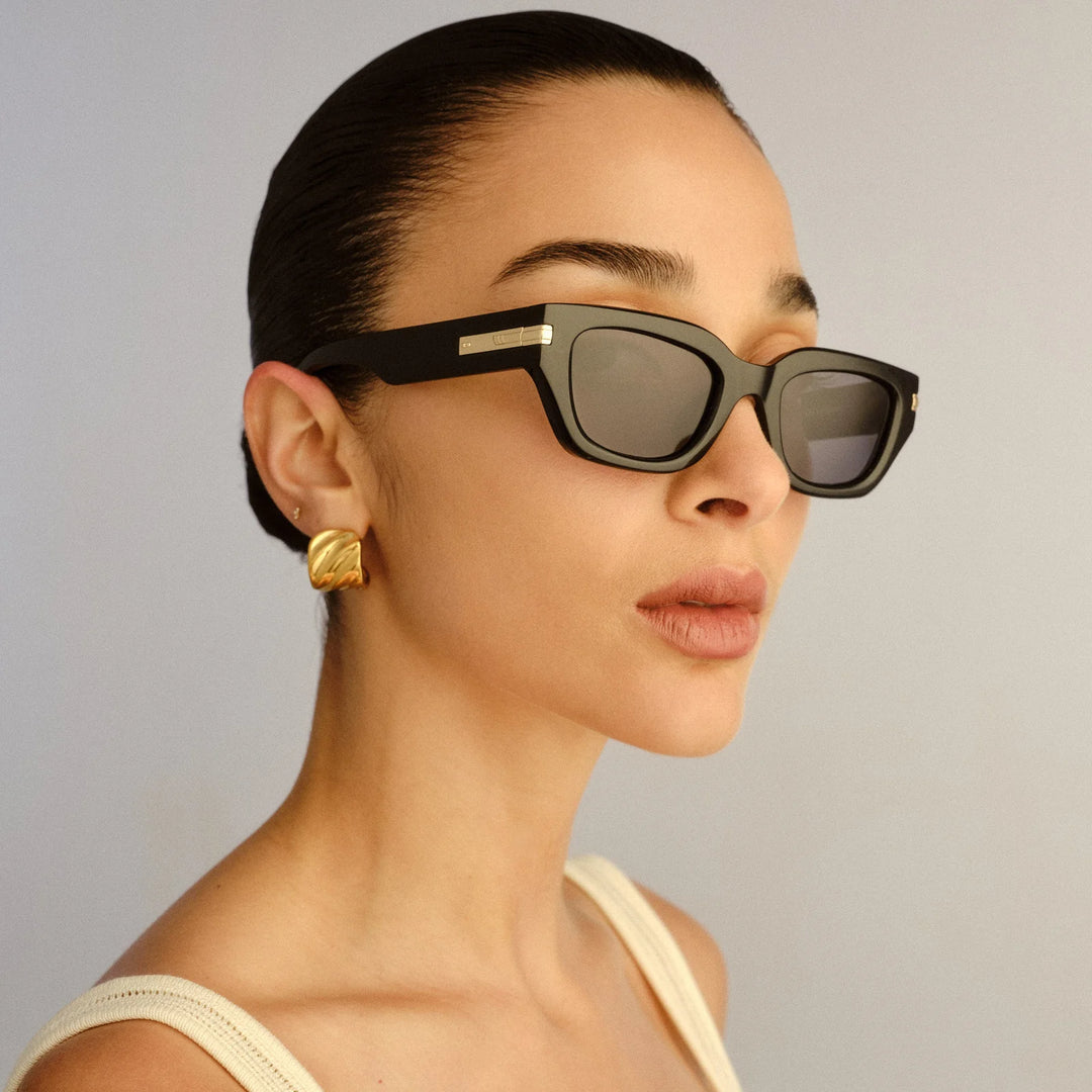 Le Specs Cubito + Sunglasses - Black