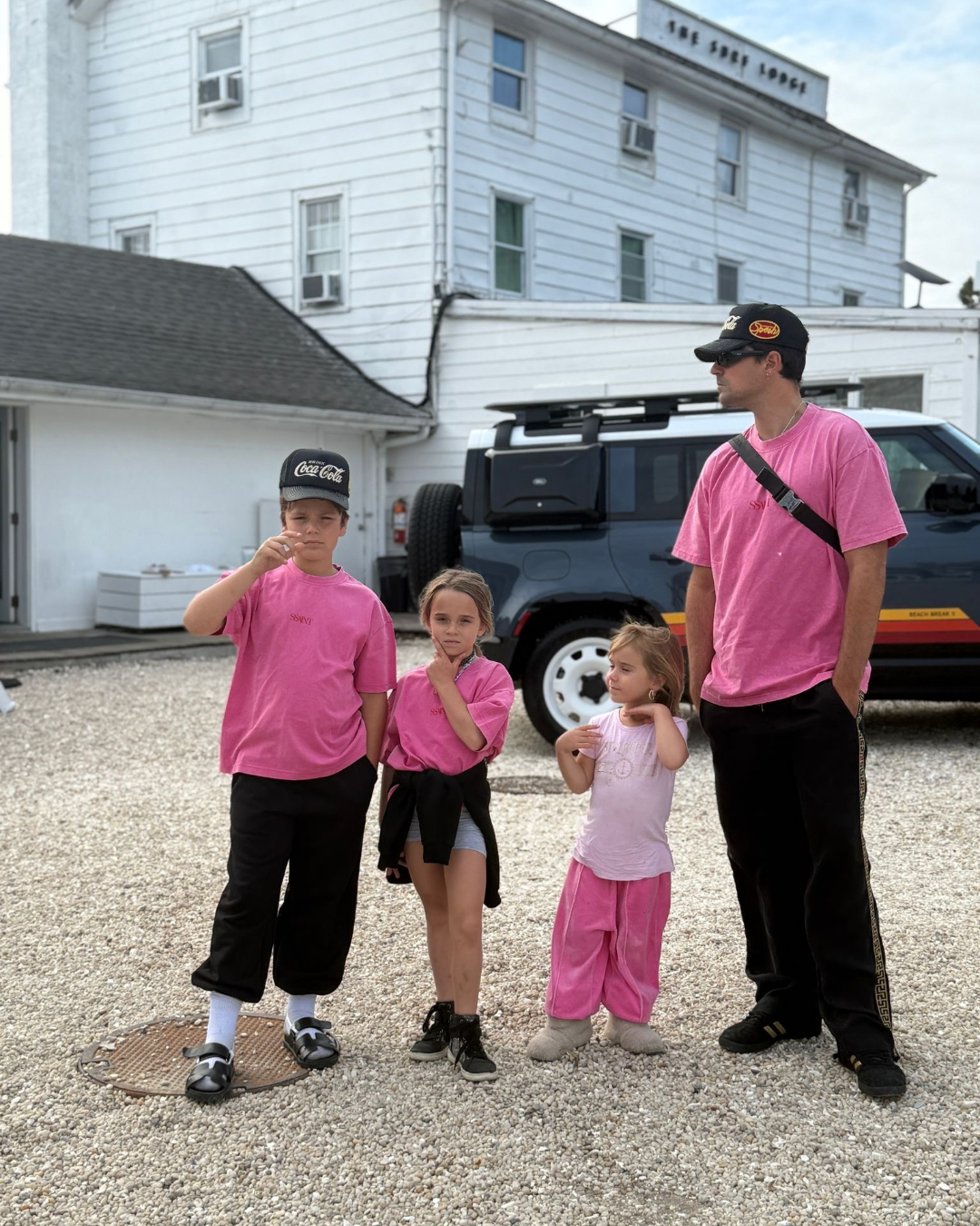SŚAINT Kids Dark Pink Acid Tee