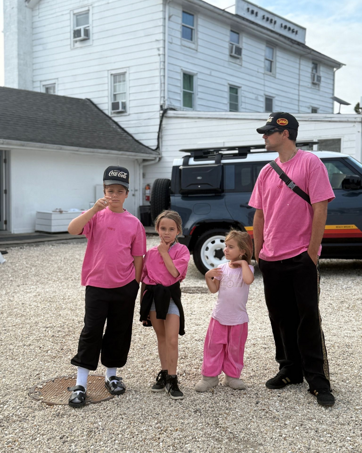SŚAINT Kids Dark Pink Acid Tee