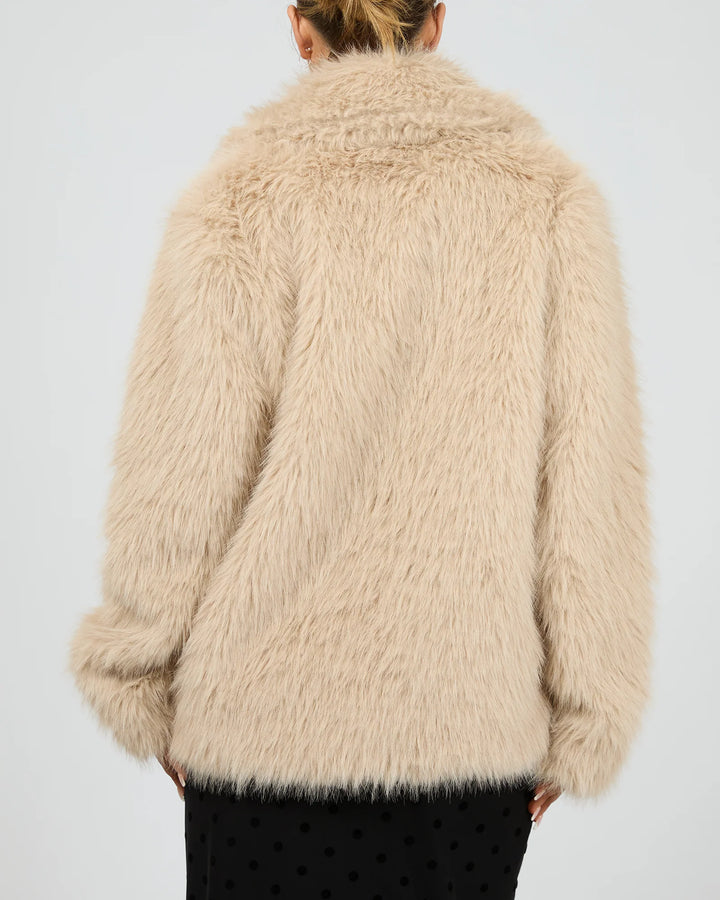 Jorge Angela Fur Coat - Beige