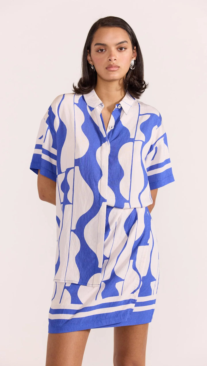 Staple The Label Santi Resort Shirt - Blue